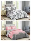 Premium 5x6 Cotton Binded Duvet Set - 2 Pillowcases, 1 Bedsheet - 2