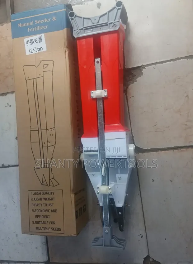Manual Double-Barrel Seeder and Fertilizer Planter - 1