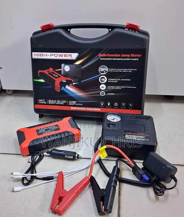 Car Inflated Power Bank / Jump Starter Kit - 1