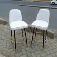 Modern High Counter Chairs, White - 2