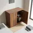 2-Door Wooden Credenza - 5