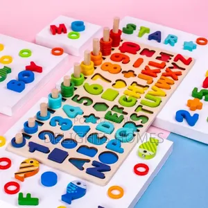 Children's Montessori Busy Board - Math & Geometry