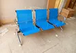 3 Seater Blue Waiting Bench - 1