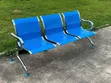 3 Seater Blue Waiting Bench - 2