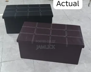 Foldable Leather Storage Seat Sofa Box