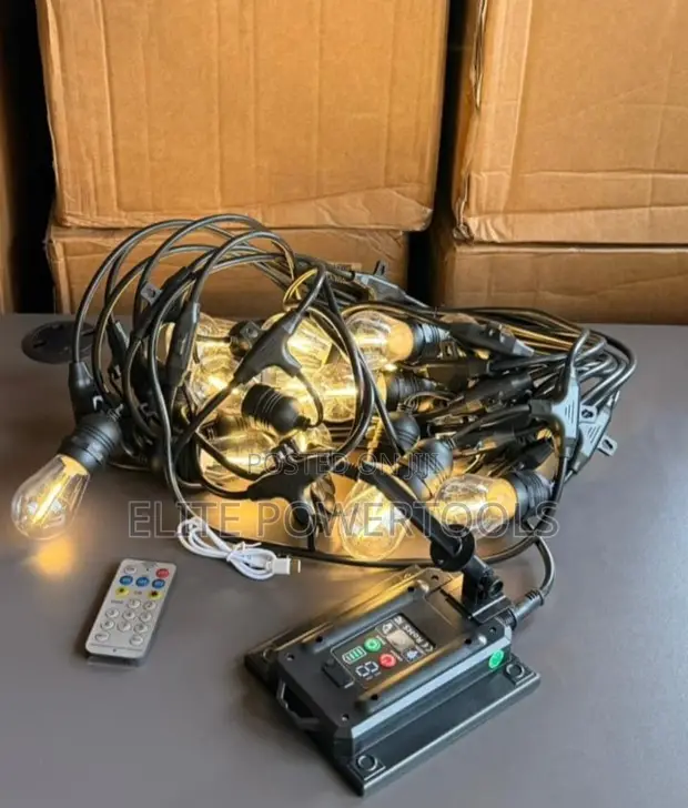 Solar String Lights - 16m, 20 Bulbs, 8 Modes - 1