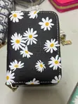 Black Flowered Cardholder - 1