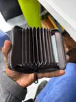 Black Flowered Cardholder - 2