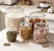 Large Transparent Sealed Storage Jar - 3