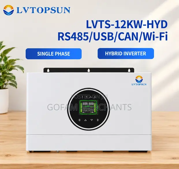 LVTOPSUN LVTS-12KW-HYD 12kW Hybrid Solar Inverter - 1