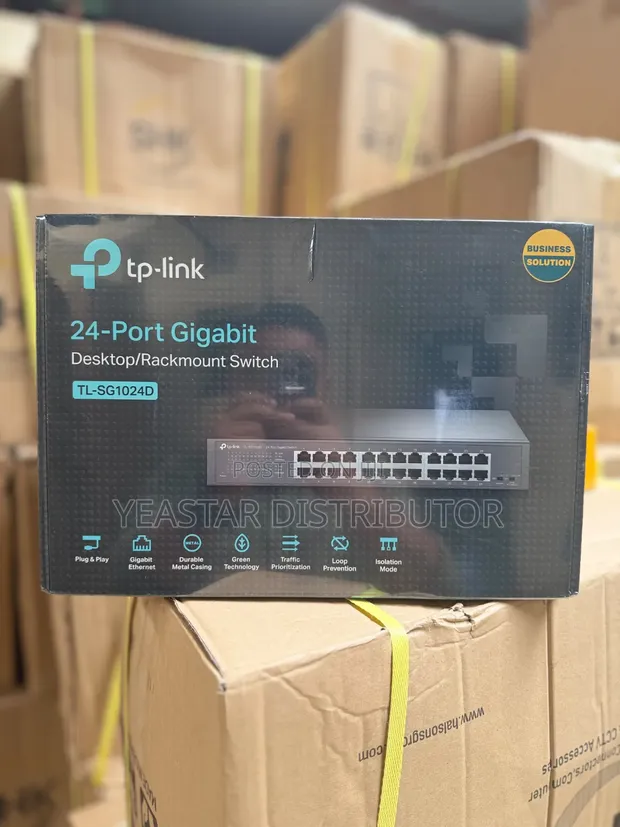 TP-Link TL-SG1024D Switch ya Gigabit yenye Port 24 - 1