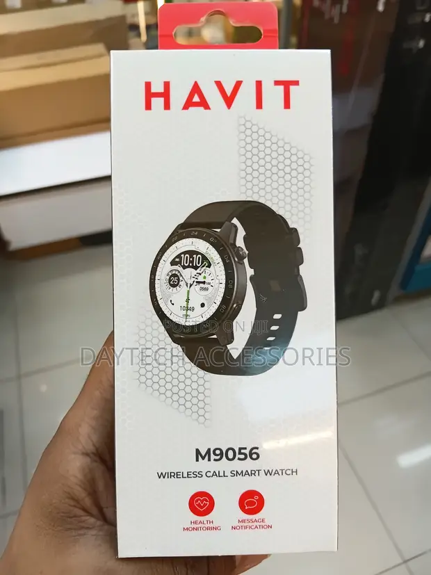 Havit M9056 AMOLED Smart Watch - Black - 1