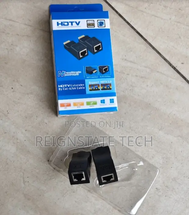 30m HDMI Extender Pair Over Ethernet Cable - 1