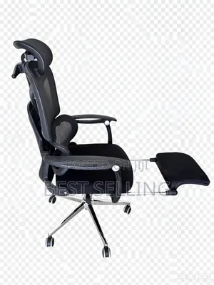 Classic Modern Office Chair with Footrest & Lumbar Support