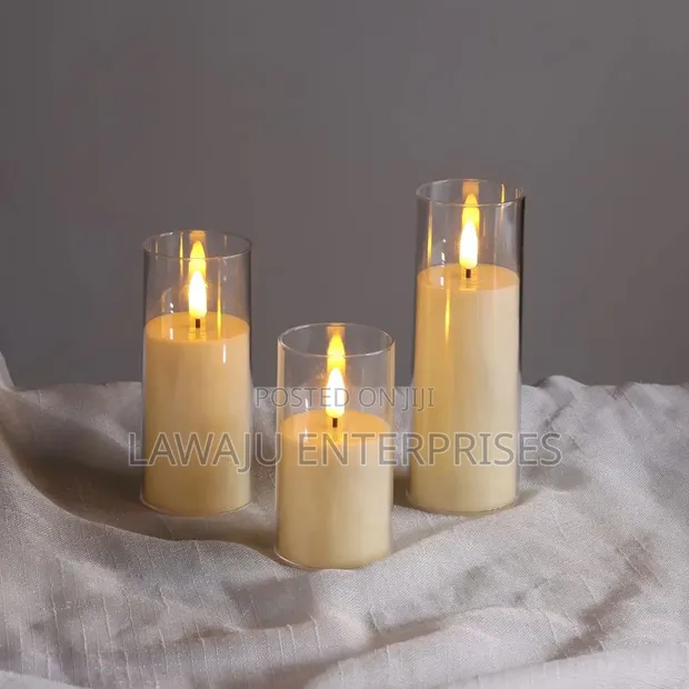 3pcs Set LED Candles with Remote - 1