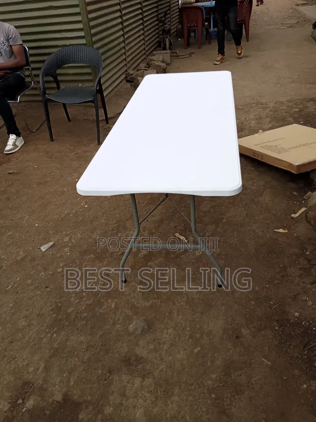 1.8m White Foldable Table - 1