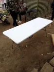 1.8m White Foldable Table - 3