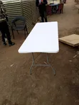 1.8m White Foldable Table - 4