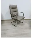 Executive Leather Waiting Chair - Gray - 4