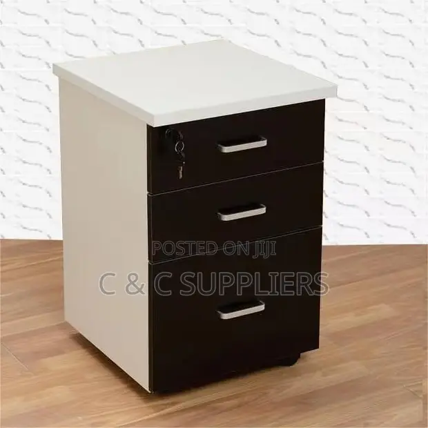 Lockable Desk File Cabinet - Gray - 1