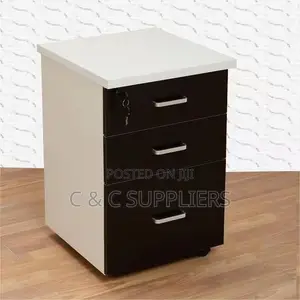 Lockable Desk File Cabinet - Gray
