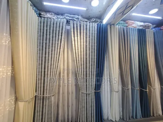 Guest Room Simple Clean Window Curtains - 1