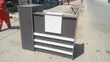Modern White & Grey Office Receptionist Desk - 1