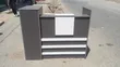 Modern White & Grey Office Receptionist Desk - 4