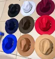 Unisex Wide Brim Fedora Hat - 2