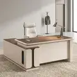 Imported L-Shaped Manager's Desk - 180cm - 4
