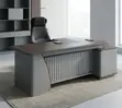 Executive CEO Advanced Office Desk - Gray - 3