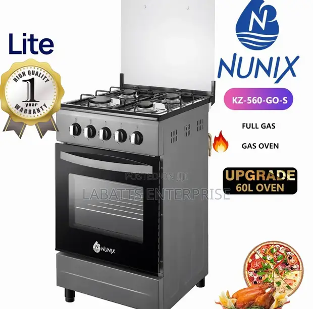 Nunix 50x55 Full Gas Standing Cooker - New Model - 1