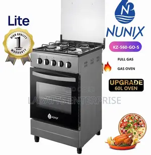 Nunix 50x55 Full Gas Standing Cooker - New Model