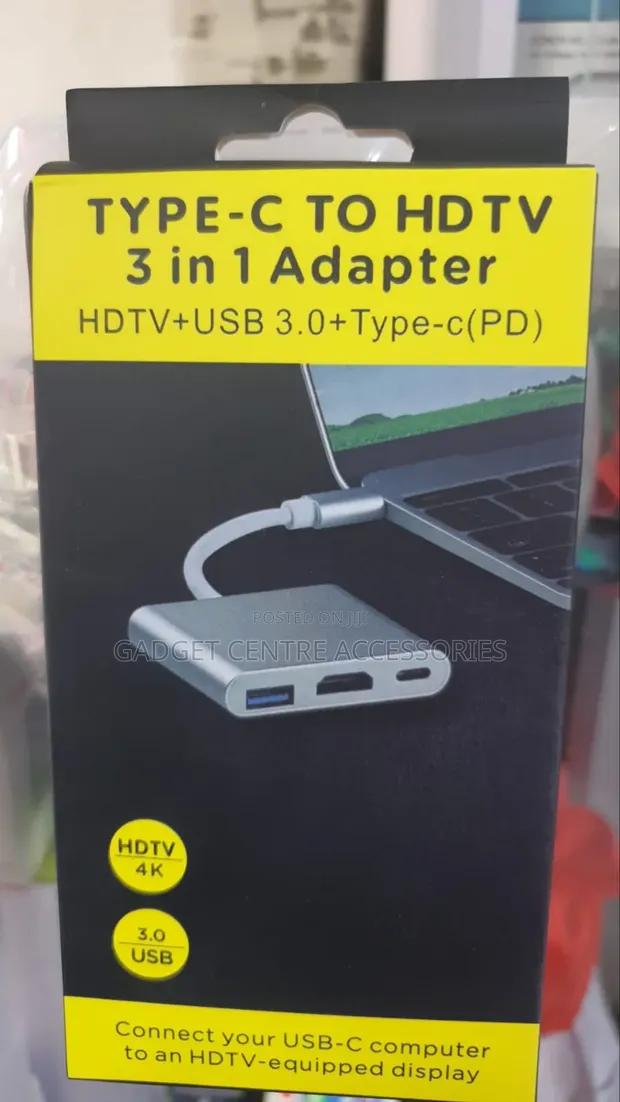 3-in-1 USB-C to HDTV Adapter with USB 3.0 - 1