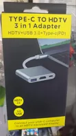 3-in-1 USB-C to HDTV Adapter with USB 3.0 - 3