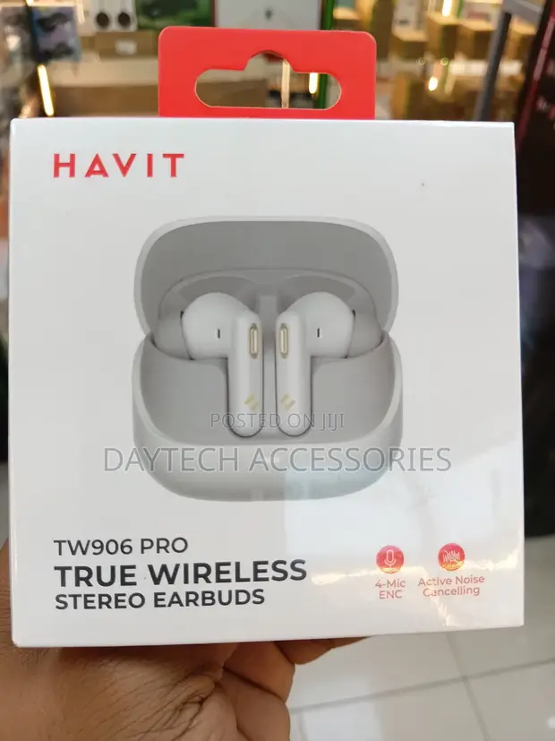 Havit TW906 Pro ANC True Wireless Earbuds (Black) - 1