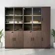 3-Door Brown Wooden Storage Cabinet - 5