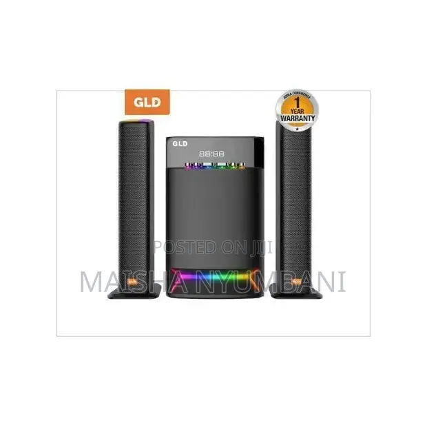 GLD G2302 2.1 Channel Multimedia Speaker System 90W - Black - 1
