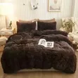 Brown Black Warm Soft Fluffy Duvet Set 6x7 - 1