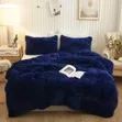 Beige & Navy Blue High-Density Fluffy Duvet Set 6*7 - 2