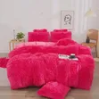 Maroon/Pink 6pc Complete Fluffy Duvet Set (6x7) - 2