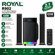Royal R902 2.1CH Sound System 65W Deep Bass - 2