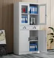 2-Door Office Storage Cabinet - Secure Modern Filing - 2
