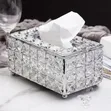 Sparkling Crystal Serviette Holder - Gold - 2