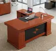 Mahogany Executive Office Desk - Premium Wooden Workstation - 1