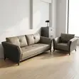 5-Seater Office Sofa - Gray Leather - 4