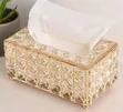 Cube Serviette Holder - Gold Crystal - 1