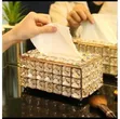 Cube Serviette Holder - Gold Crystal - 2