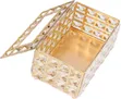 Rectangular Crystal Tissue Box - Gold - 2