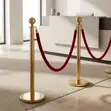 Premium Queue Stanchions - Gold - 4
